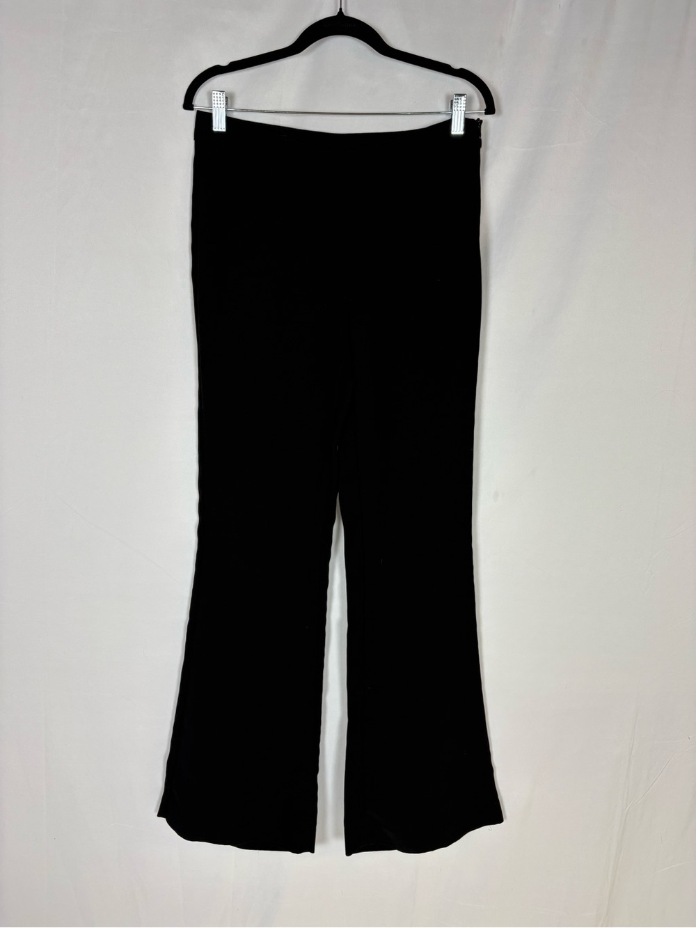 Zara Black Boot-Cut Wide Leg Pants